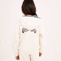 SILVER DRIP SMOOTH PERFECT FULL-ZIP HOODIE