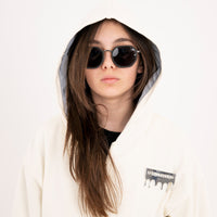 SILVER DRIP SMOOTH PERFECT FULL-ZIP HOODIE