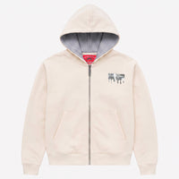 SILVER DRIP SMOOTH PERFECT FULL-ZIP HOODIE