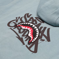 SPRAYGROUND TAG FULL-ZIP PERFECT HOODIE SMOKE BLUE