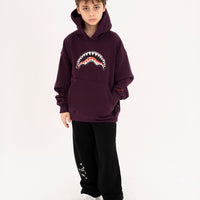 PAINTED DIABLO OVER HOODIE PURPLE