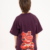 PAINTED DIABLO OVER T-SHIRT PURPLE