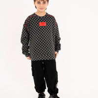 DIABLO BEAR IN THE CHECKERED OVER CREWNECK