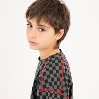 DIABLO BEAR IN THE CHECKERED OVER T-SHIRT