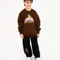 SPRAYGROUND CHARACTERS OVER CREWNECK