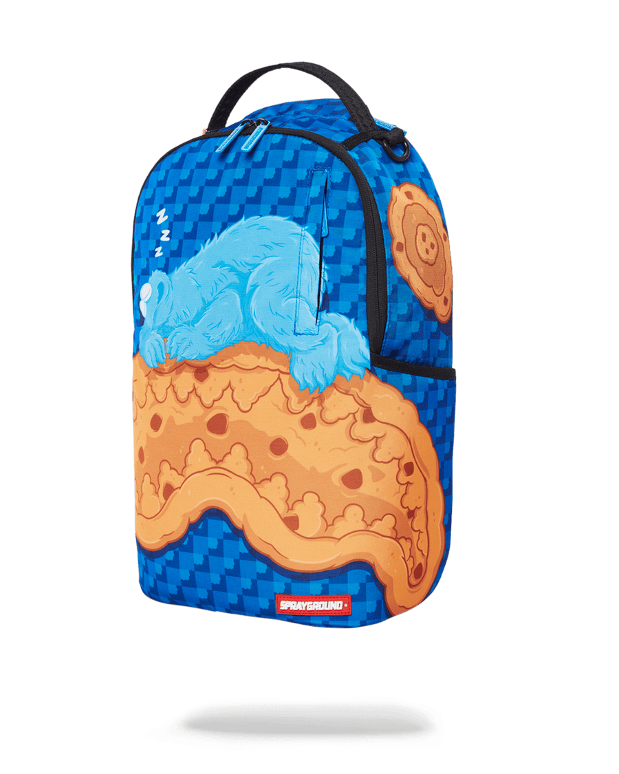 Sprayground Backpack COOKIE MONSTER SLEEPING Blue