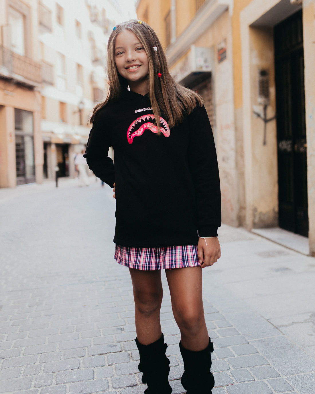 Niño / Niña  - Maxi Pull Black