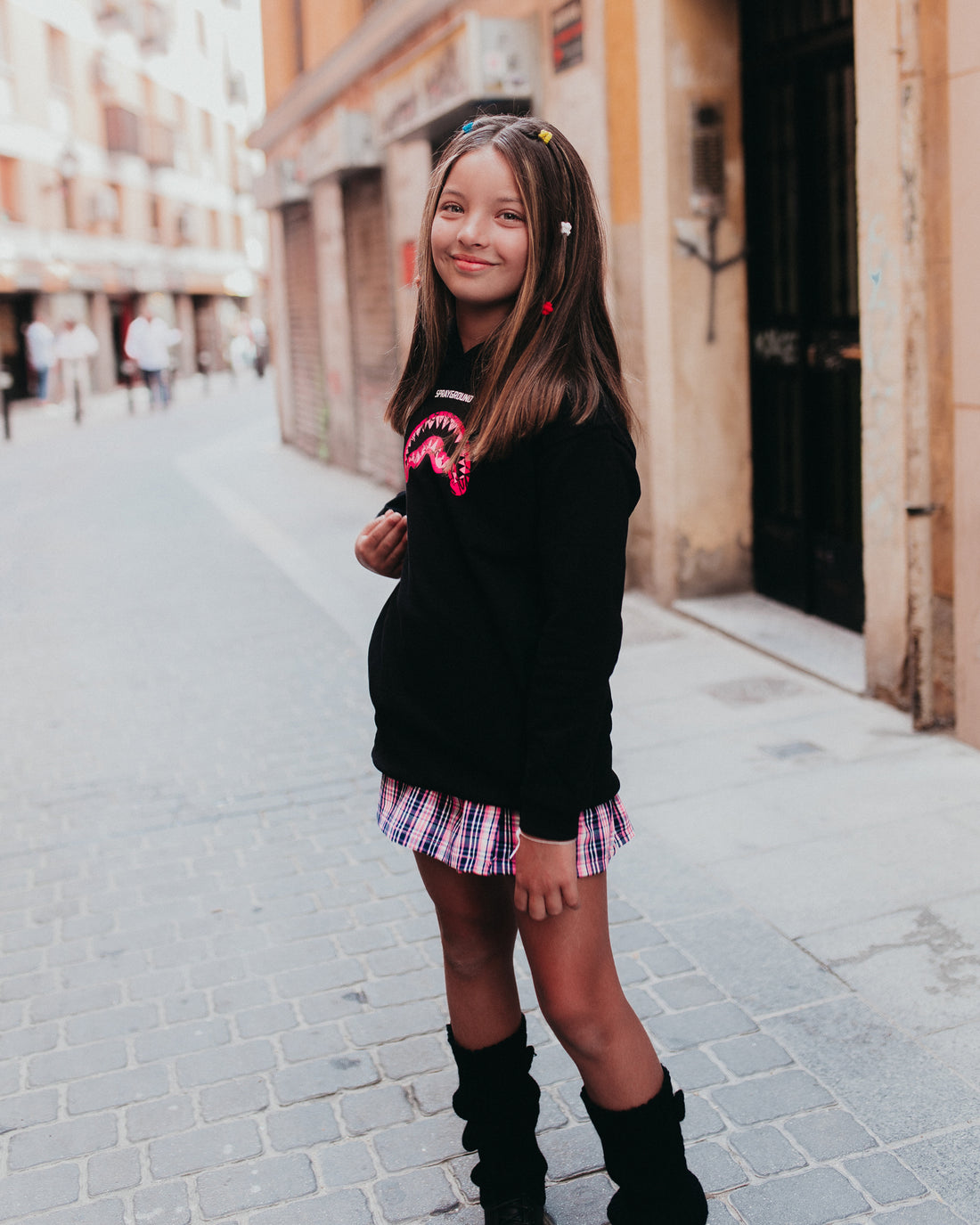 Niño / Niña  - Maxi Pull Black