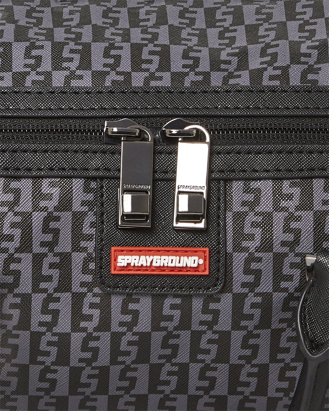 Money Check Grey Mini Duffle  910d4941nsz