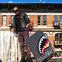 Grey Money Check Luggage 910cl182nsz
