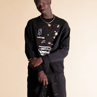 BE RICH CREWNECK