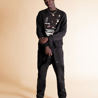BE RICH CREWNECK