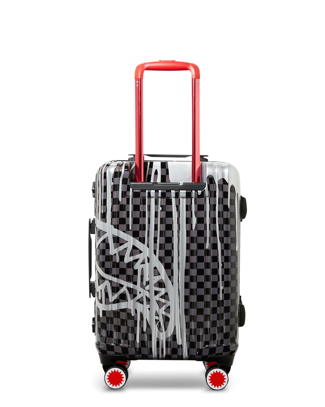 Valigia Sprayground nero SILVER SIDE DRIP BLACK CHECK CARRY-ON HARD LUGGAGE