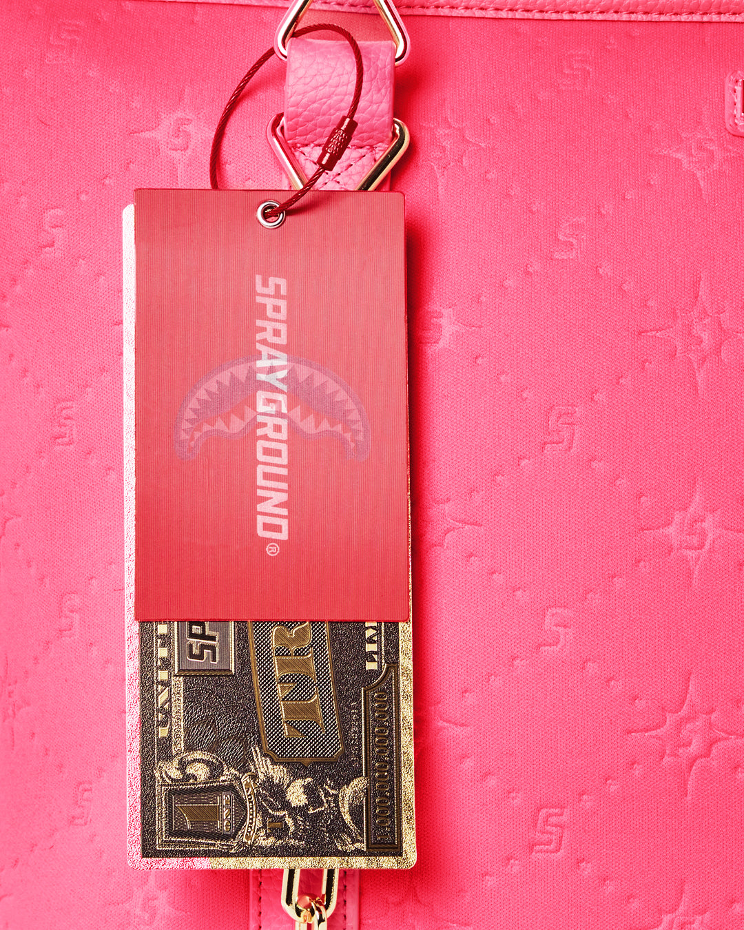 PINK PUFFY BAG TOTE BAG