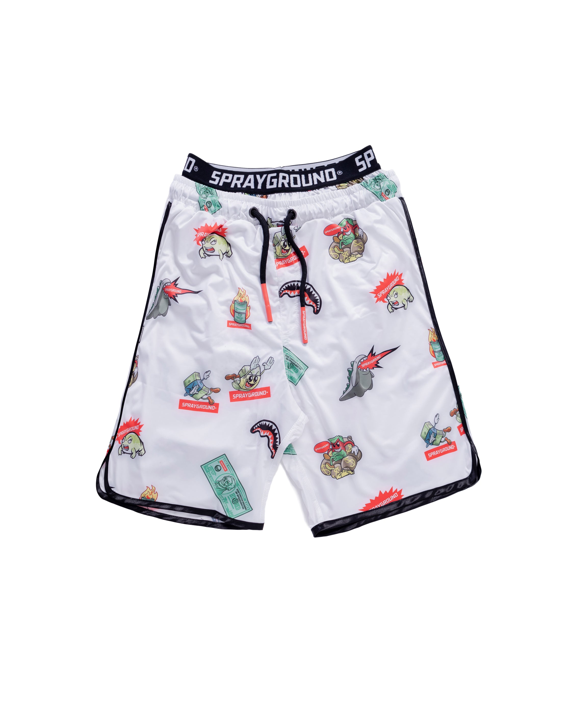 Swimsuit Sprayground Patch All-in White Swim Shorts