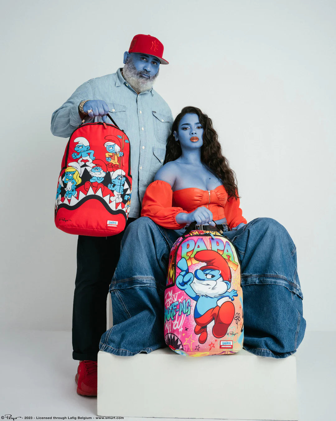 DSQUARED2 SMURFS BACKPACK スマーフ　リュックサック SMURFS SLEEPY DAYZ BACKPACK – SPRAYGROUND®