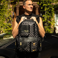 Special Ops Grey Checkered Backpack