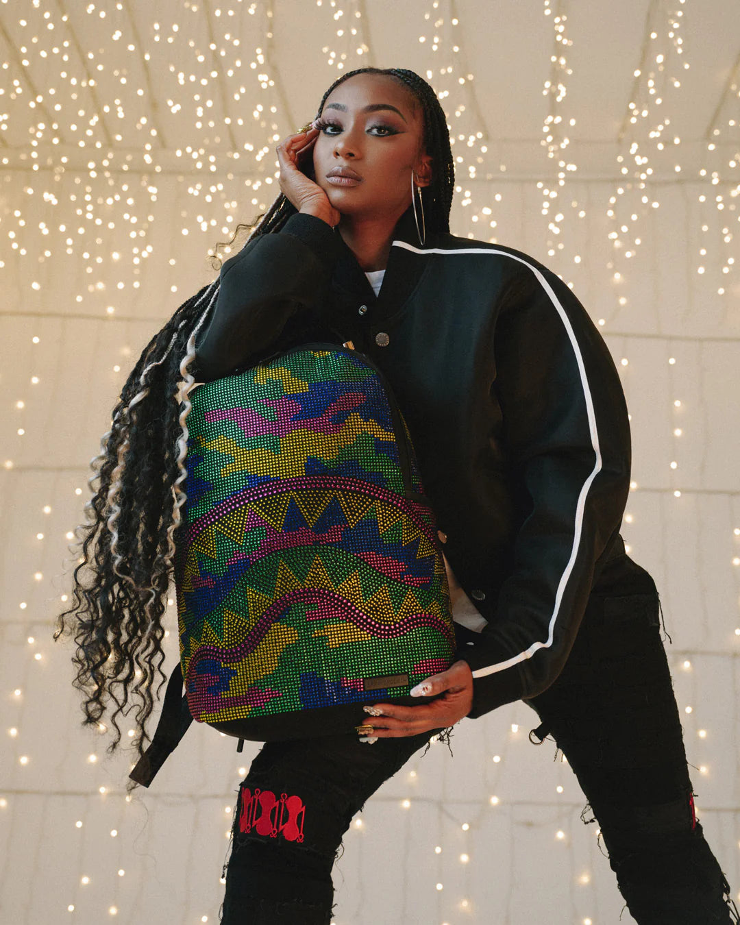 Trippy Trinity Camo Crystal Dlxsf Backpack