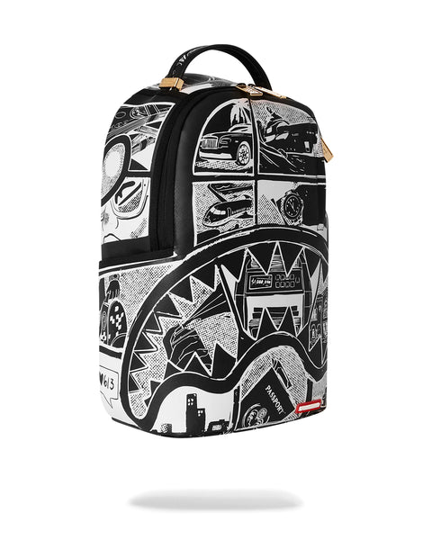 Sprayground Unisex Comic Book Inverted DLXSV Backpack 910B5469NSZ