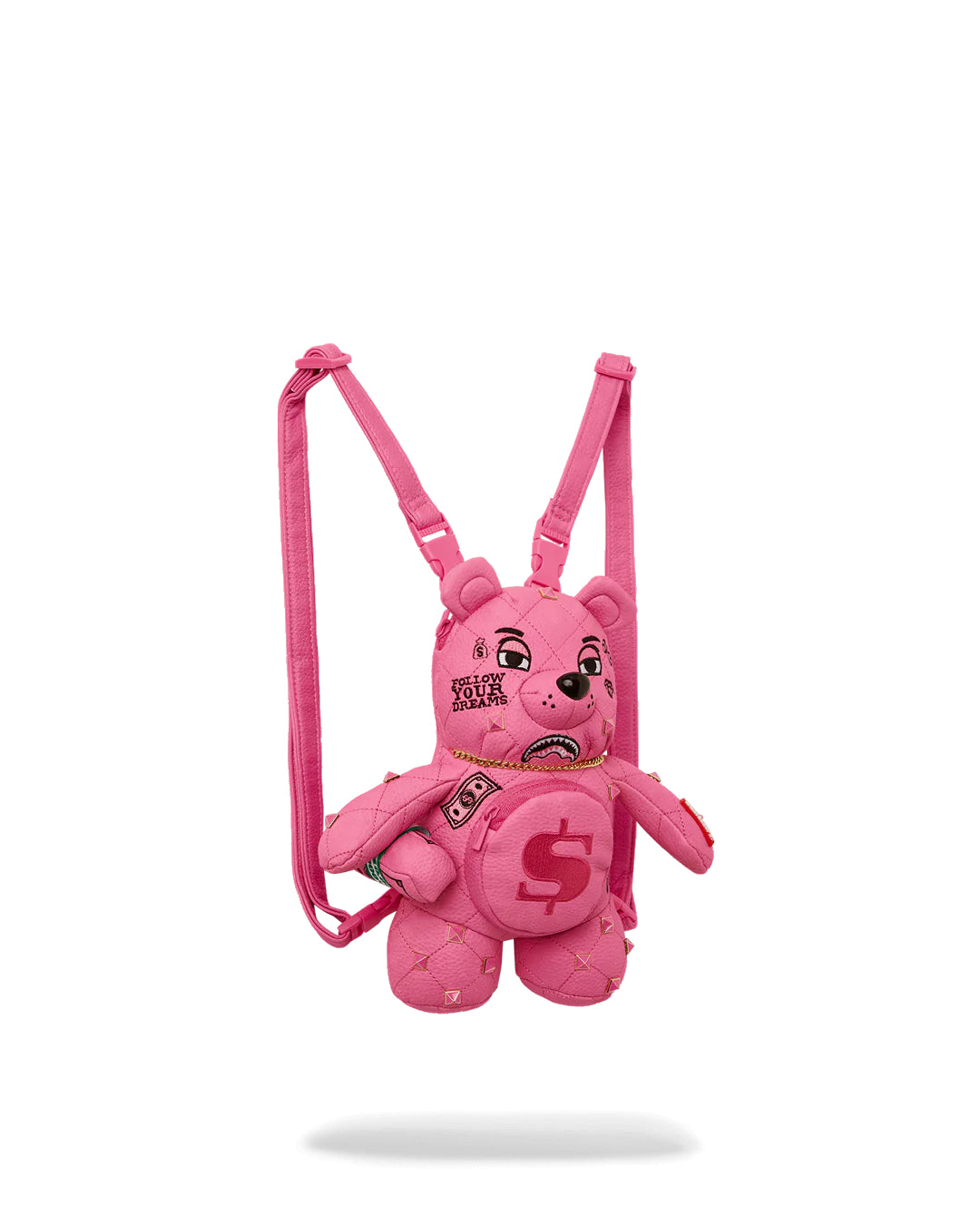 PRETTY LITTLE PINK PUNK MINI BEAR CUB BACKPACK