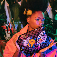 Neon Floral Cross-over Pochette