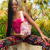 Painted Floral Backpack Sling