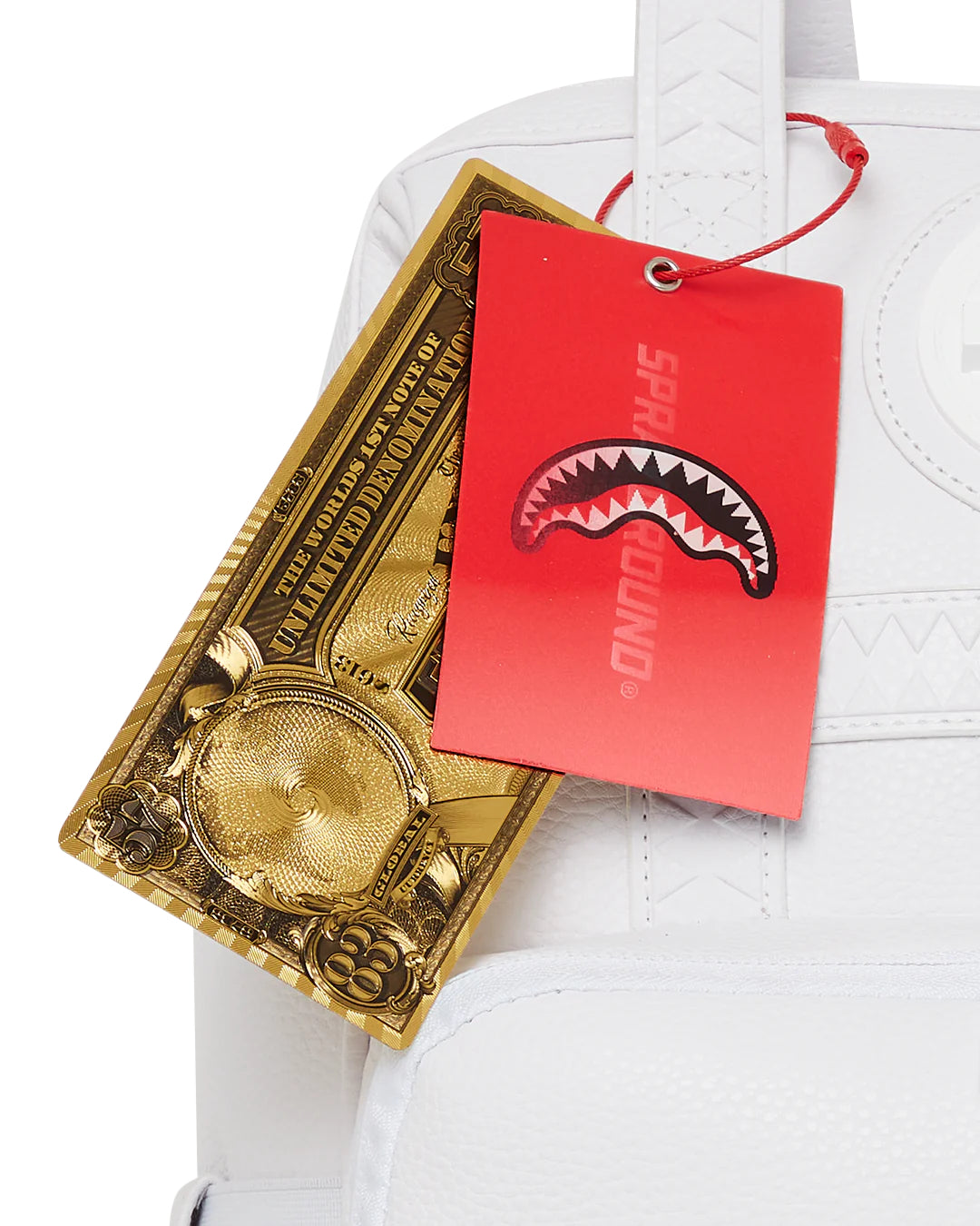 SHARK 3D WHITE OUT BIZ TOP OPENER BACKPACK