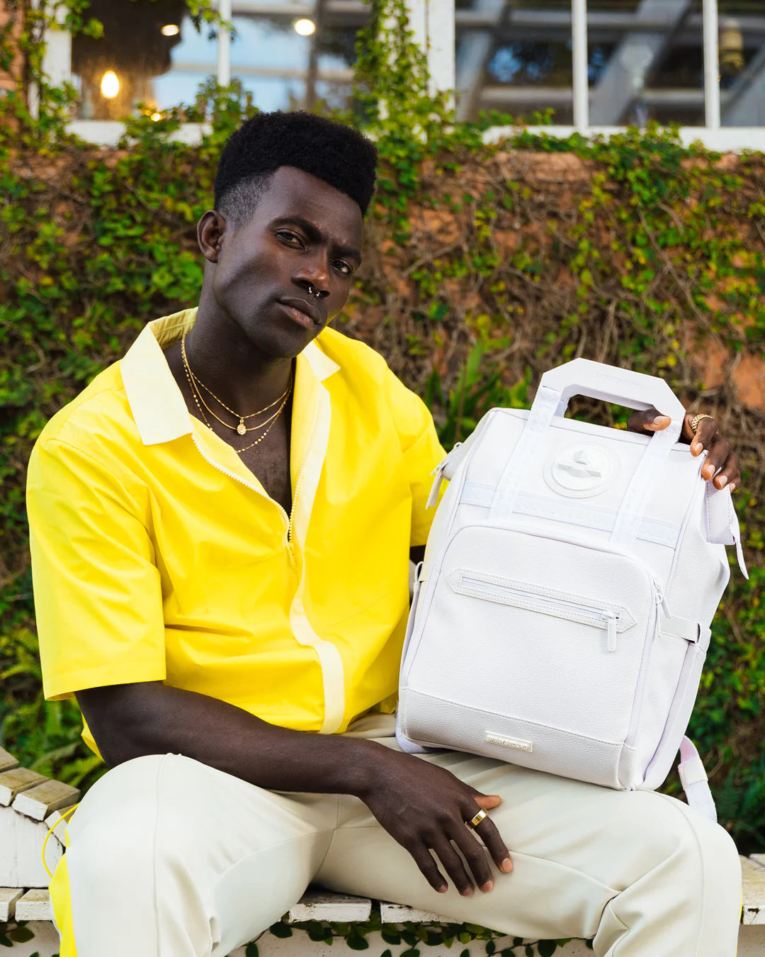 SHARK 3D WHITE OUT BIZ TOP OPENER BACKPACK