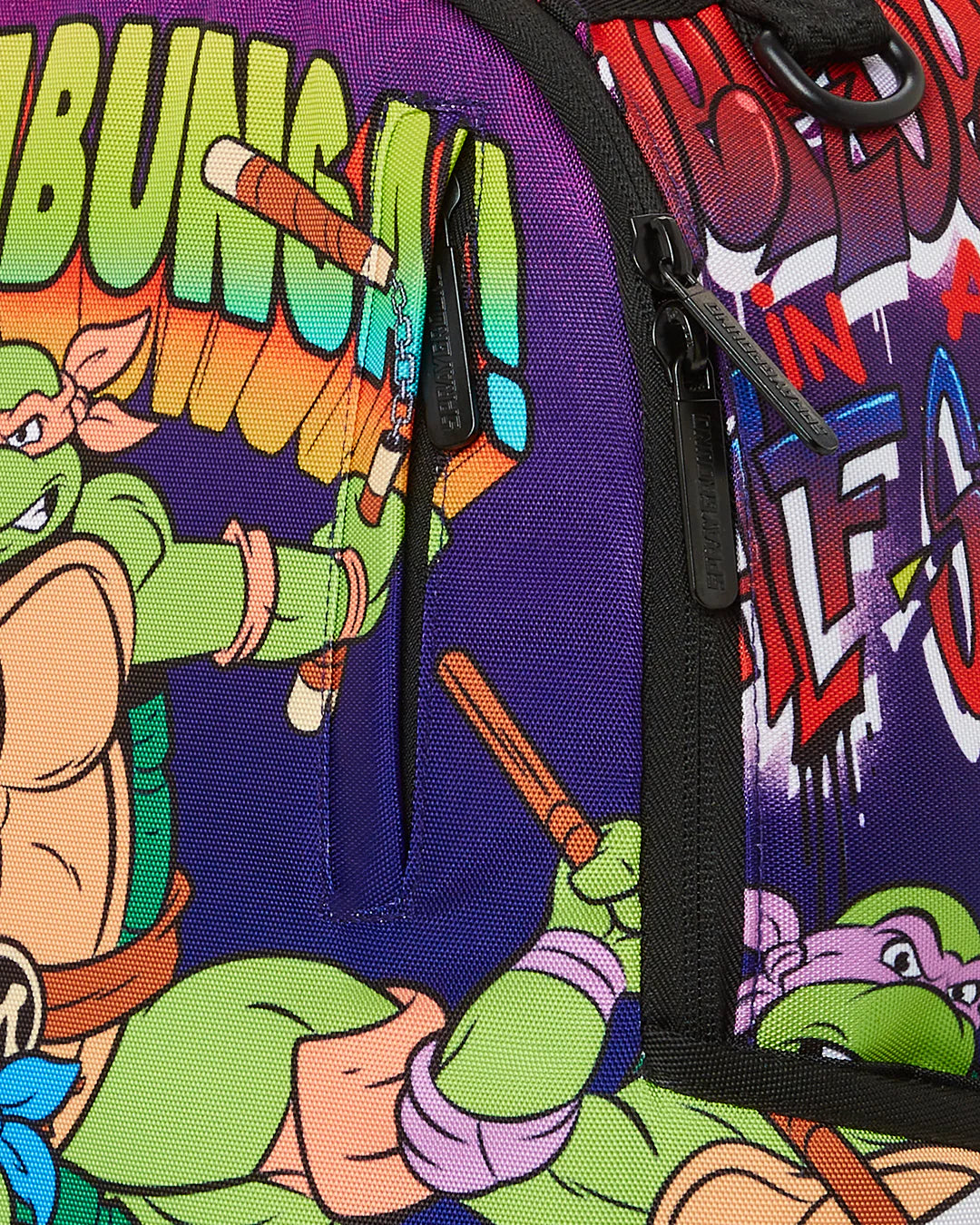 TMNT ON THE RUN ON BACKPACK