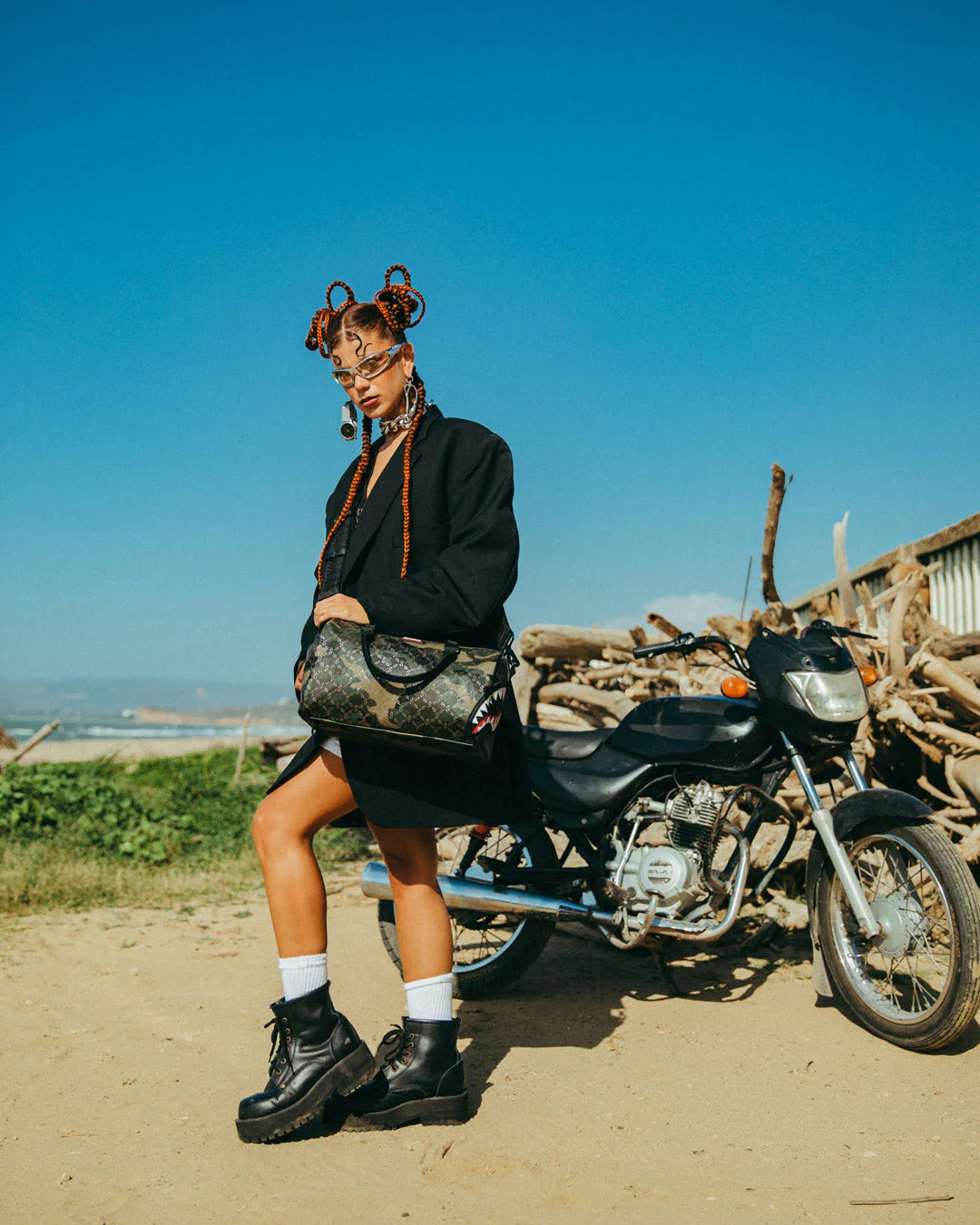 $ PATTERN CAMO MINI DUFFLE