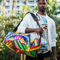 Sharks In Paint Large Duffle