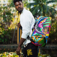 Sharks In Paint Large Duffle