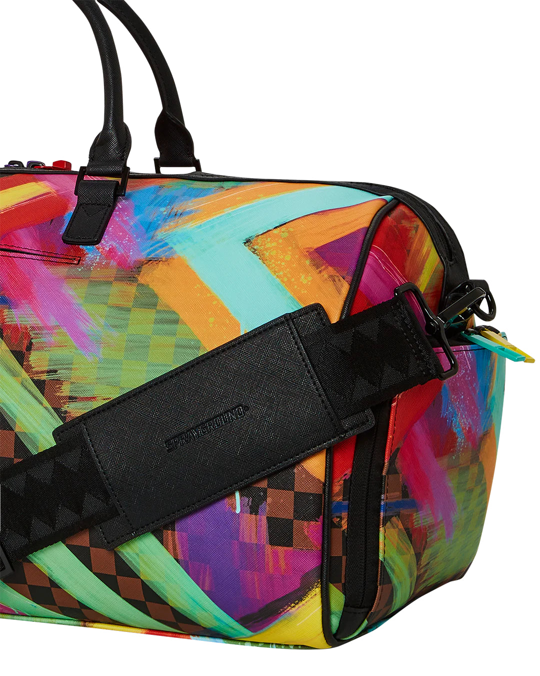 Sharks In Paint Large Duffle