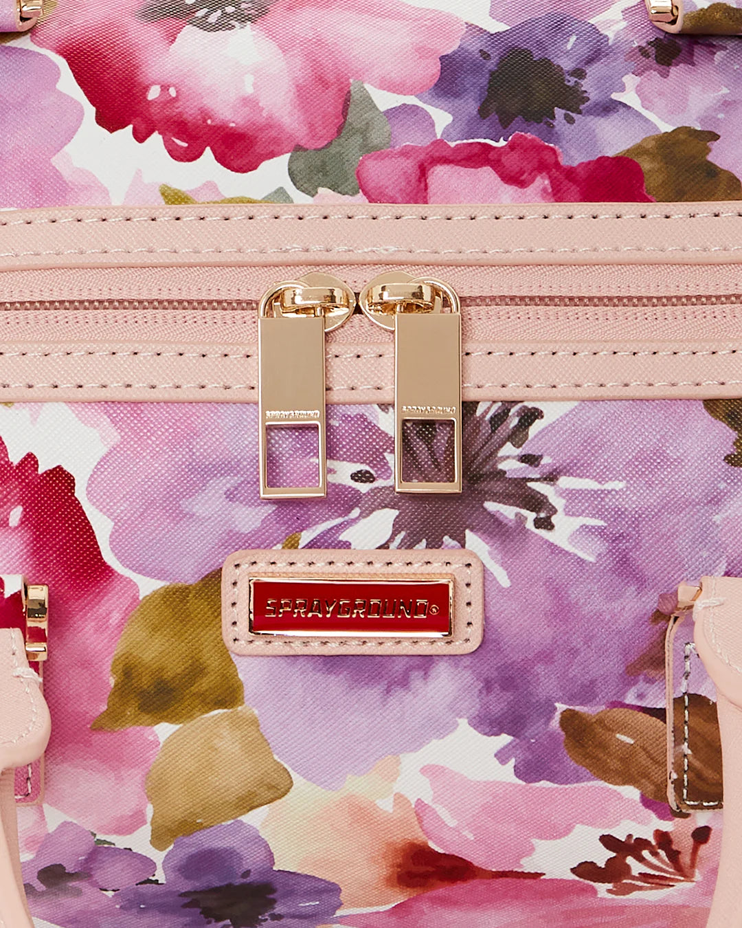 Painted Floral Shark Mini Duffle