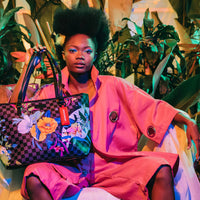Neon Floral Tote