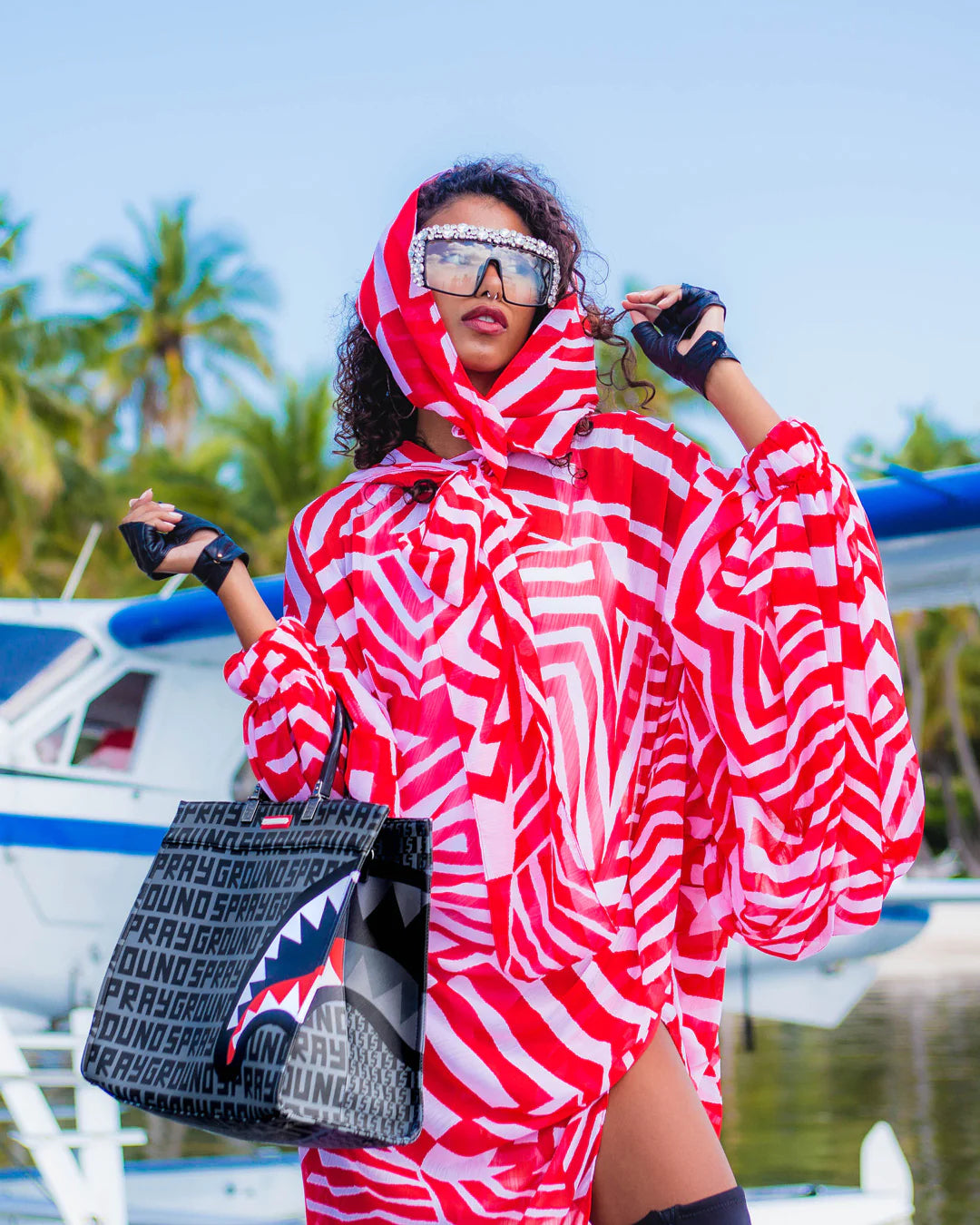 SPLIT INFINITY CHECK TORTUGA TOTE