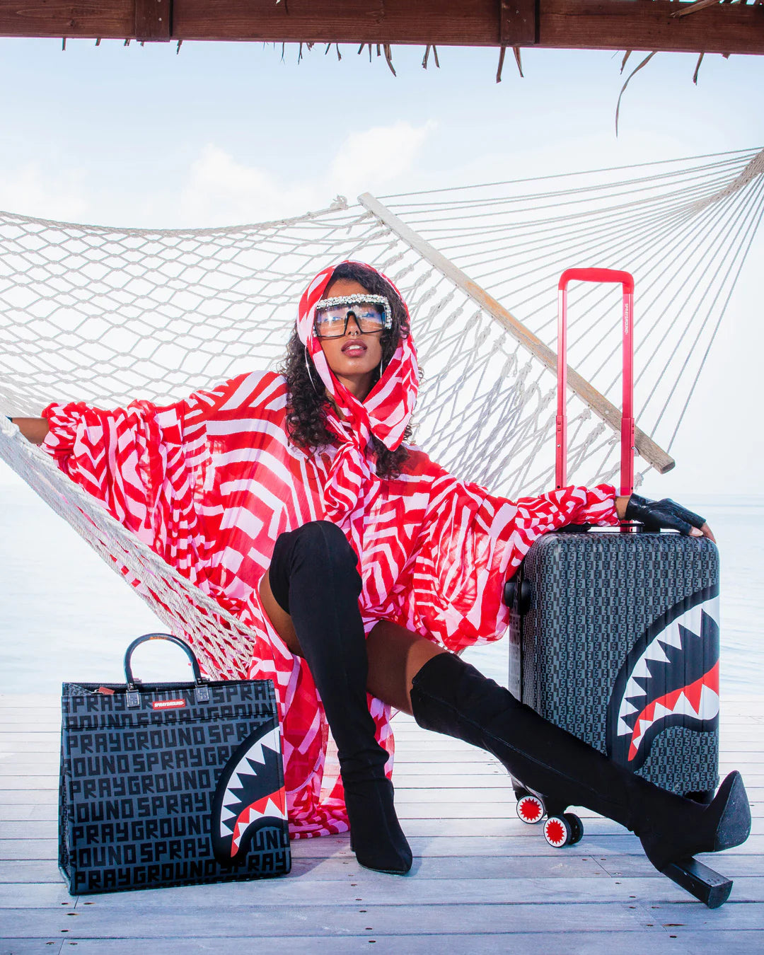 SPLIT INFINITY CHECK TORTUGA TOTE