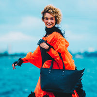 Night Graff Embossed Wing Tote