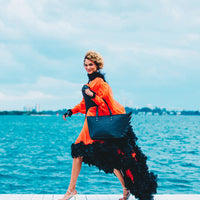 Night Graff Embossed Wing Tote