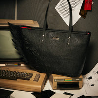 Night Graff Embossed Wing Tote