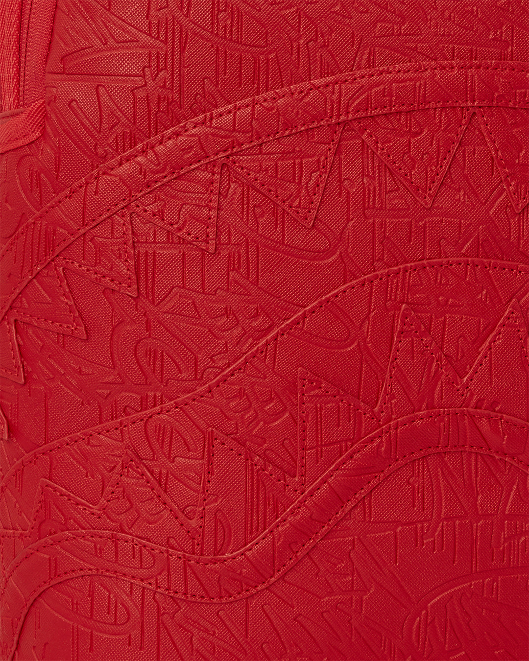 RED SCRIBBLE BACKPACK