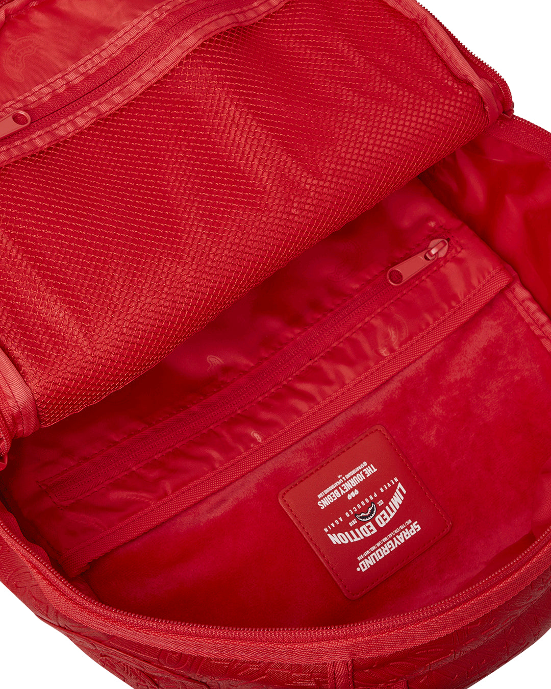 RED SCRIBBLE BACKPACK
