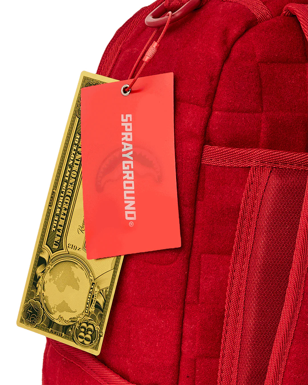 RED CHECKERED FLOCK BACKPACK