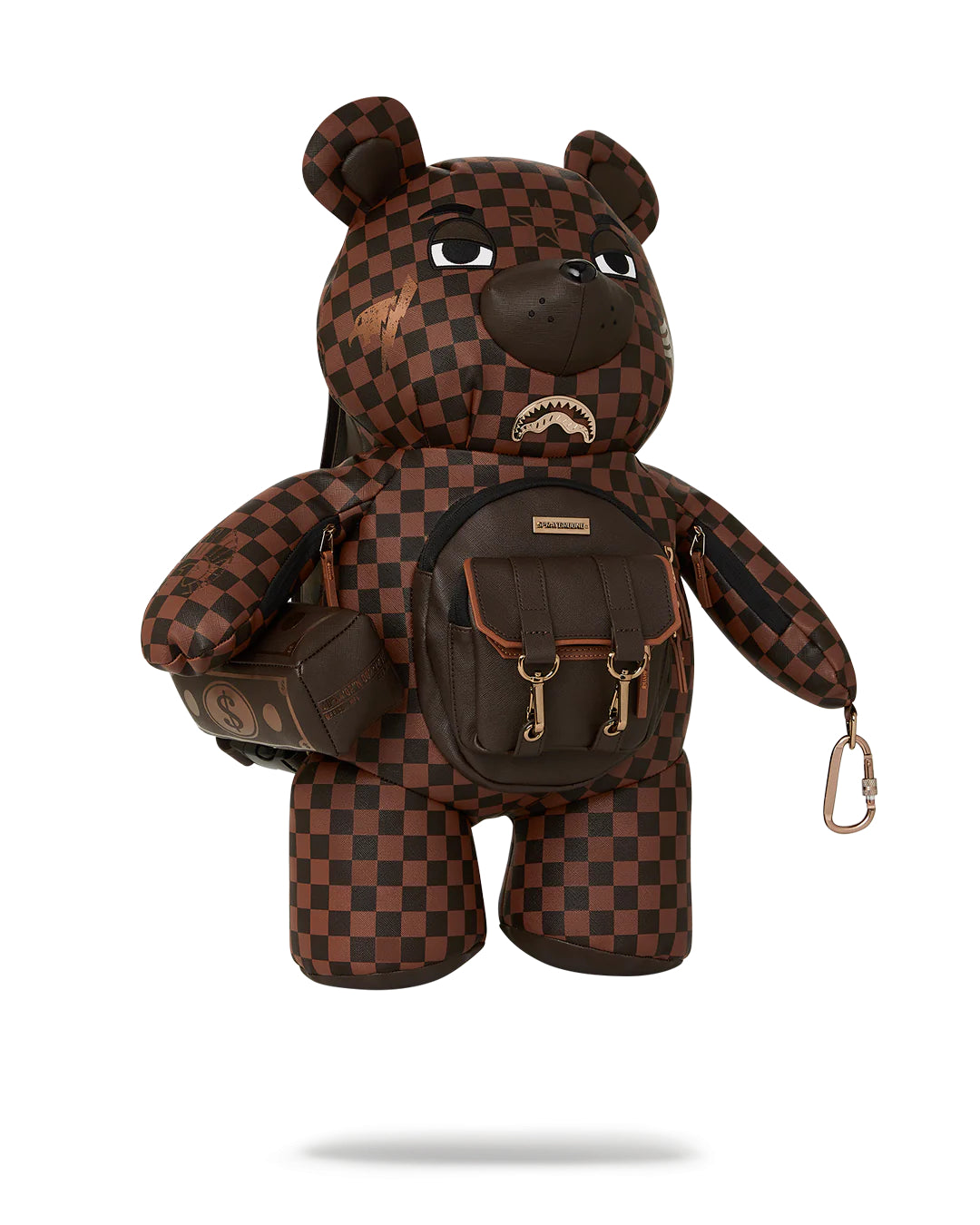louis vuitton bear backpack Backpack Sprayground Brown Checkered Special Ops Teddy Bear