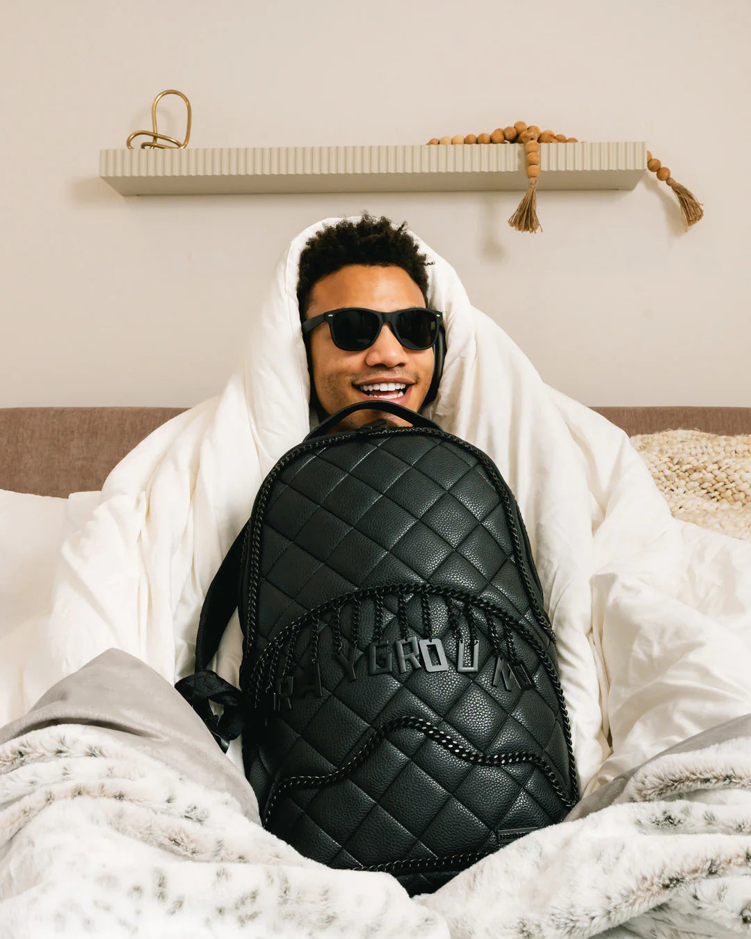 QUILT WITH 1 LINE STITCH BACKPACK