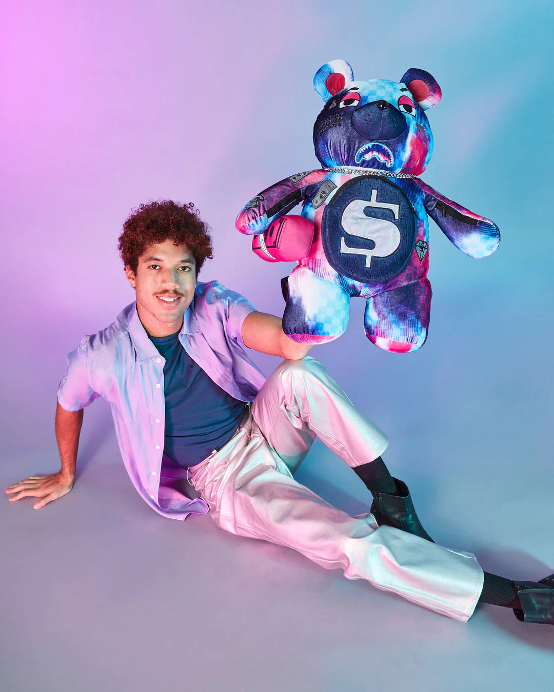 TYE CHECK TEDDY BEAR