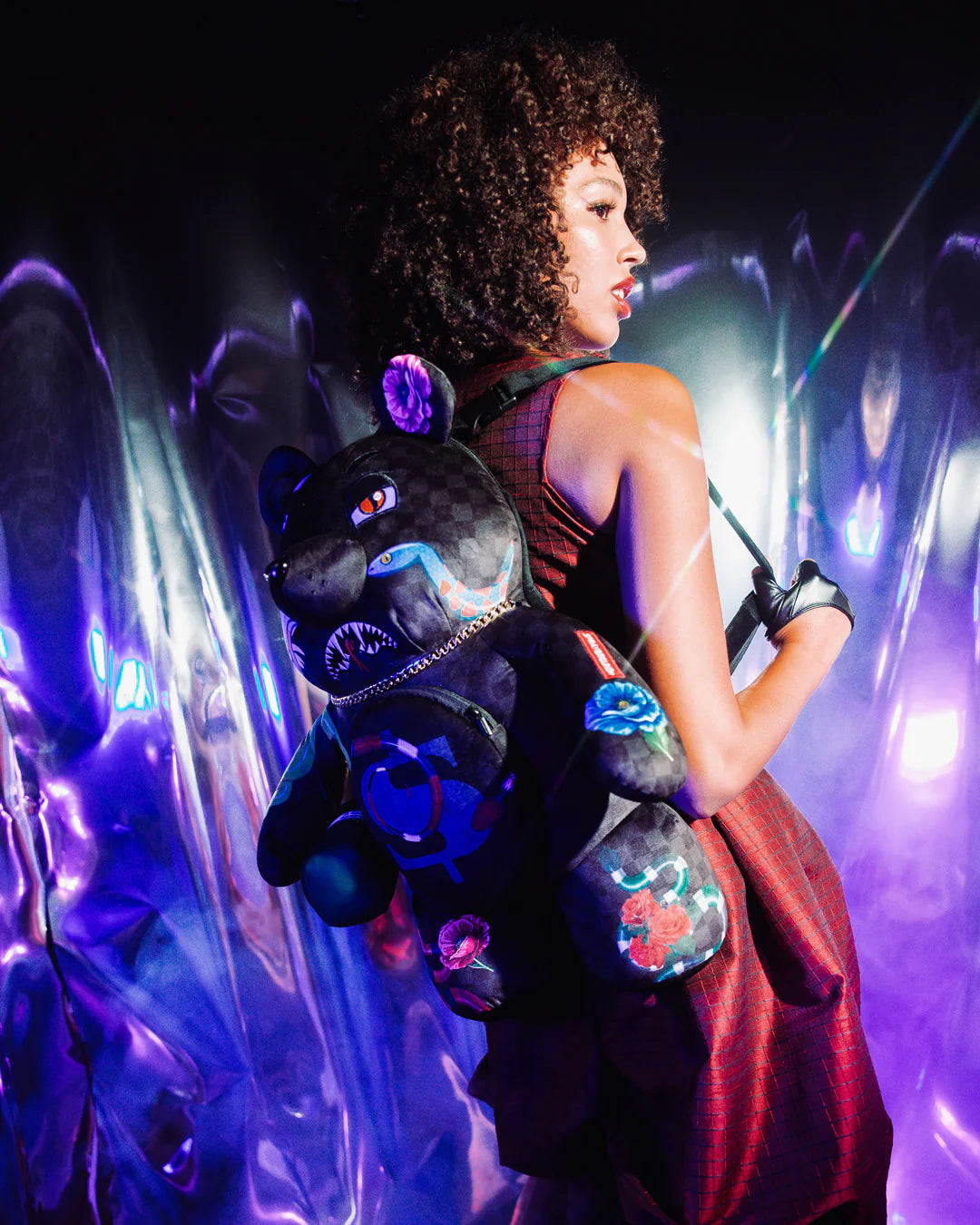 SNAKES ON A BAG TEDDY BEAR