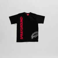 SPRAY BASIC T-SHIRT HOODIE BLK