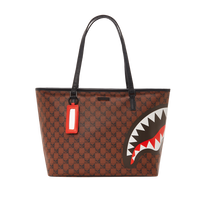 Skull Check Tote 910t4110nsz