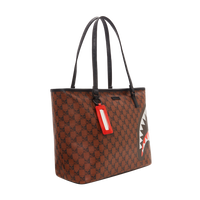 Skull Check Tote 910t4110nsz